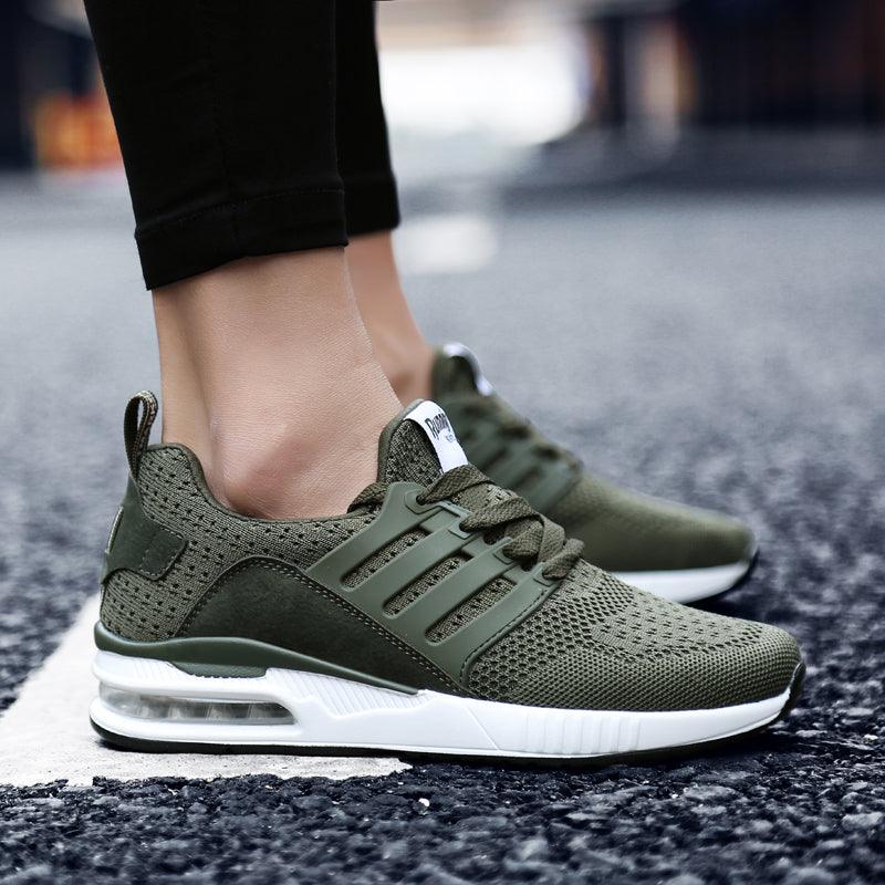 Unisex Sneakers Womens Running Shoes Sport Air Cushion Walking Shoes Breathable Light Comfortable Trainers Mesh Running Shoes For Women Soft Comfortable Design For Men