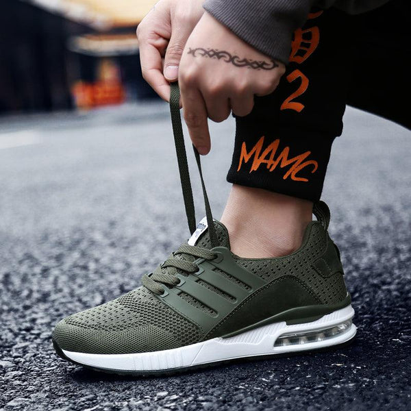 Unisex Sneakers Womens Running Shoes Sport Air Cushion Walking Shoes Breathable Light Comfortable Trainers Mesh Running Shoes For Women Soft Comfortable Design For Men