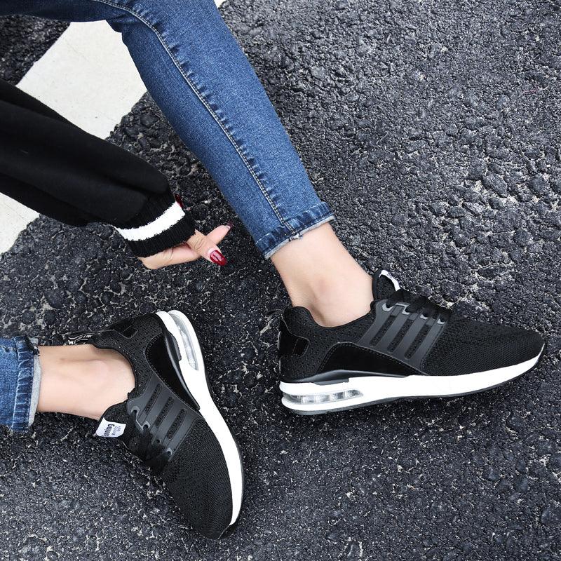 Unisex Sneakers Womens Running Shoes Sport Air Cushion Walking Shoes Breathable Light Comfortable Trainers Mesh Running Shoes For Women Soft Comfortable Design For Men