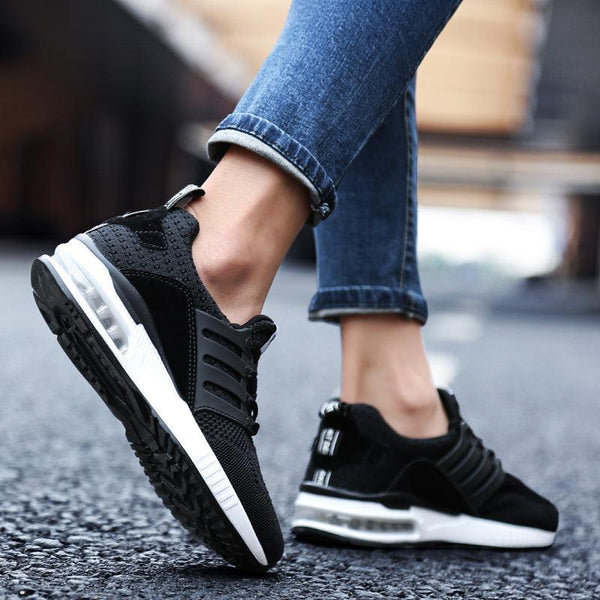 Unisex Sneakers Womens Running Shoes Sport Air Cushion Walking Shoes Breathable Light Comfortable Trainers Mesh Running Shoes For Women Soft Comfortable Design For Men