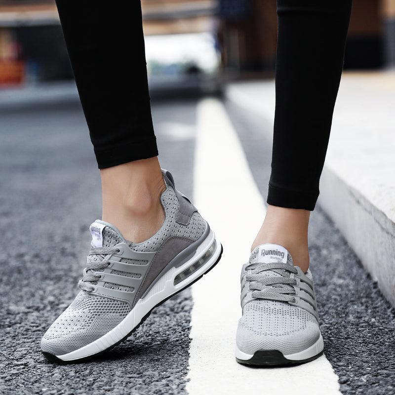Unisex Sneakers Womens Running Shoes Sport Air Cushion Walking Shoes Breathable Light Comfortable Trainers Mesh Running Shoes For Women Soft Comfortable Design For Men