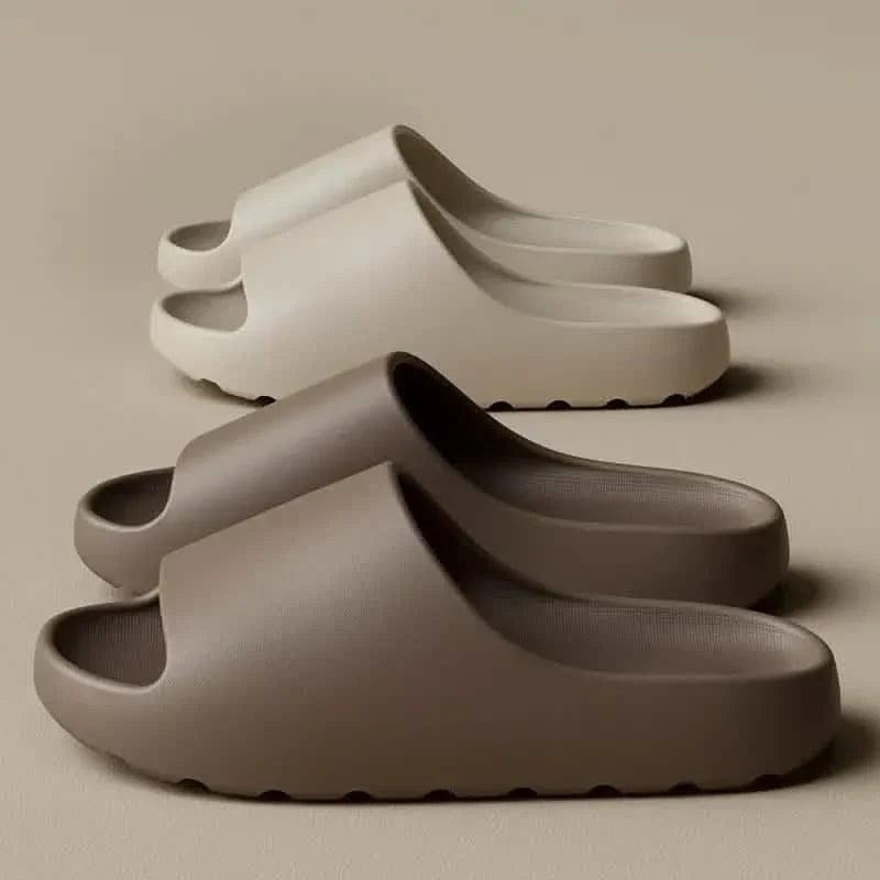 Unisex Soft Slippers, Comfortable Indoor/Outdoor Slide Sandals, Non-slip Textured Design Footwear