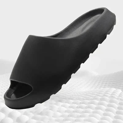 Unisex Soft Slippers, Comfortable Indoor/Outdoor Slide Sandals, Non-slip Textured Design Footwear