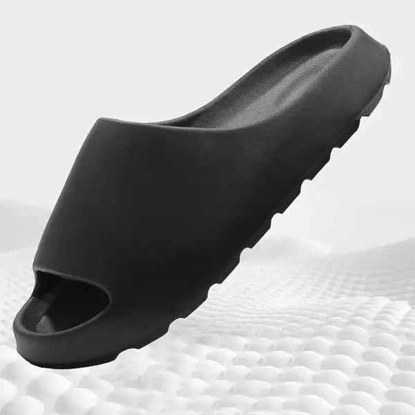 Unisex Soft Slippers, Comfortable Indoor/Outdoor Slide Sandals, Non-slip Textured Design Footwear