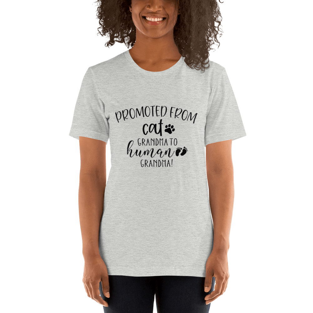 Promoted from Cat Grandma to Human Grandma T-Shirt