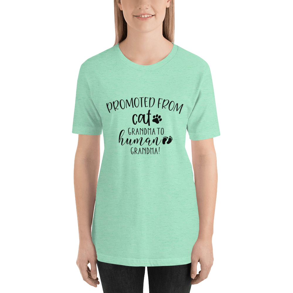 Promoted from Cat Grandma to Human Grandma T-Shirt