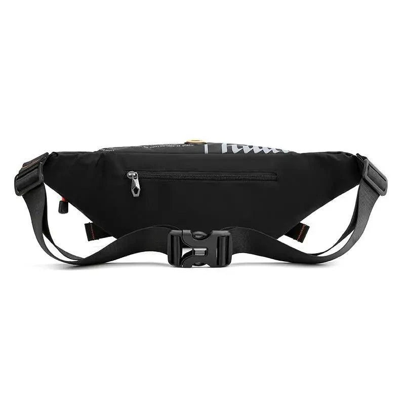 Unisex Stylish Multiple Pockets Fanny Pack Men Waist Packs Travel Adjustable Waist Band Outdoor Portable Modern Fanny Bag