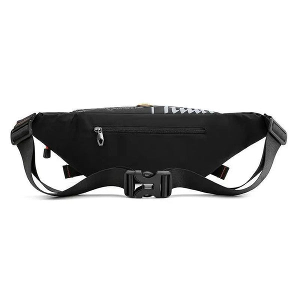 Unisex Stylish Multiple Pockets Fanny Pack Men Waist Packs Travel Adjustable Waist Band Outdoor Portable Modern Fanny Bag
