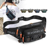 Unisex Stylish Multiple Pockets Fanny Pack Men Waist Packs Travel Adjustable Waist Band Outdoor Portable Modern Fanny Bag