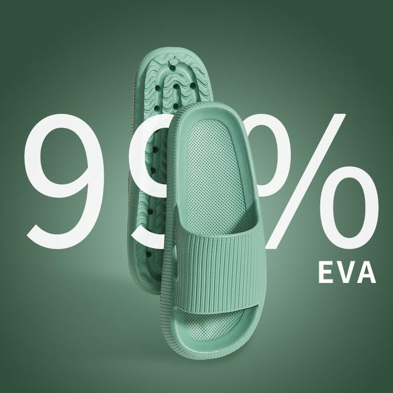 Unisex Thicker Comfortable Slippers For Men And Women Home Bathroom Bath Couple Thick Bottom Home Slippers Soft Sole Slide Sandals Leisure Shower Quick Drying Bathroom Non-Slip Massage Pool Gym House Slipper