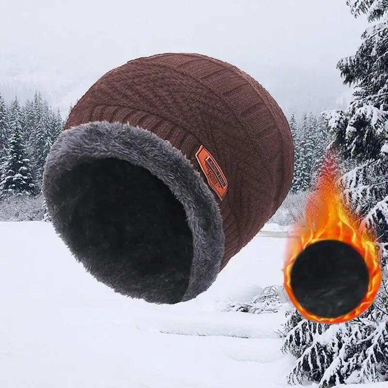 Unisex Winter Scarf Warm Beanies Breathable Hats One Size For Boys Modern Design Cap And Scarf Sets