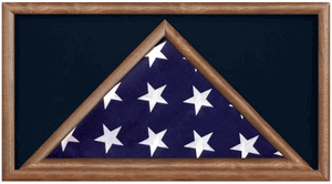 Military Flag And Award Medal Display Case - Shadow Box.