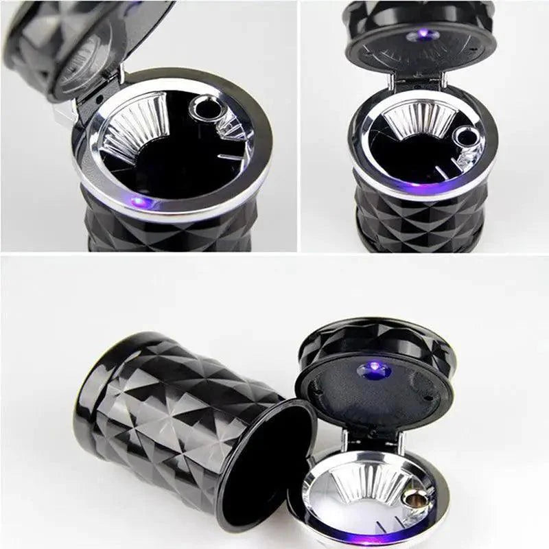Universal LED Light Car Ashtray Cigarette Holder Car Accessories Portable Luxurious Design Ashtrays For Cars