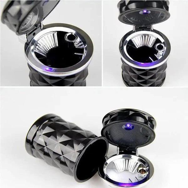 Universal LED Light Car Ashtray Cigarette Holder Car Accessories Portable Luxurious Design Ashtrays For Cars