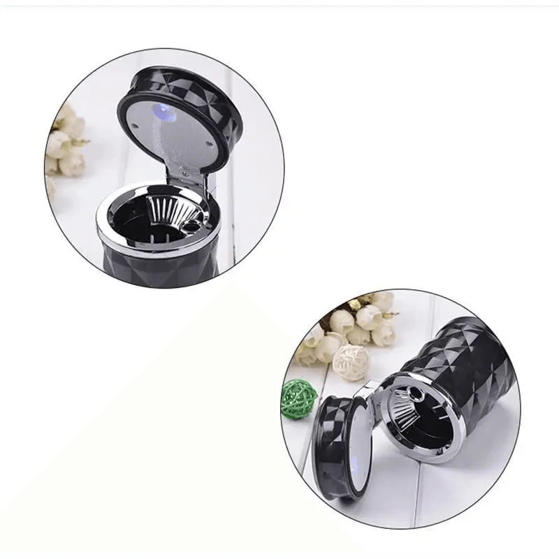 Universal LED Light Car Ashtray Cigarette Holder Car Accessories Portable Luxurious Design Ashtrays For Cars