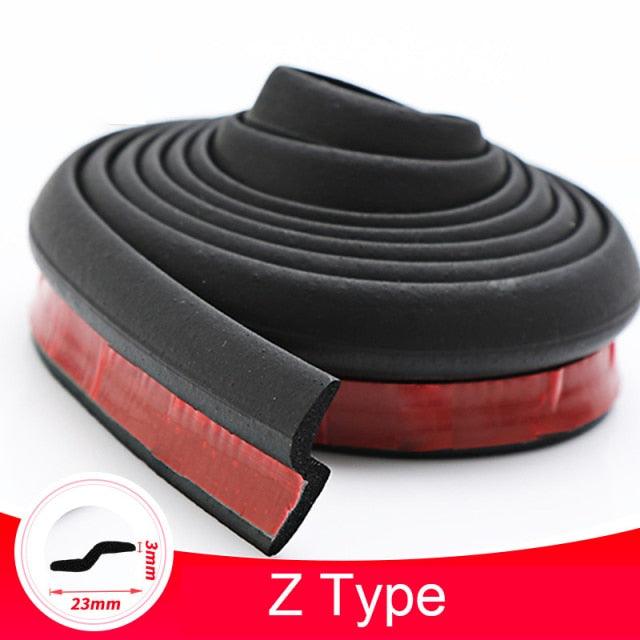 Universal Self Adhesive Auto Rubber Weather Draft Seal Strip Weather-strip for Car Window and Door Car Door Seal Strip Auto Stickers Rubber Noise Insulation Anti-Dust Soundproofing Sealing Strips Interior Accessories