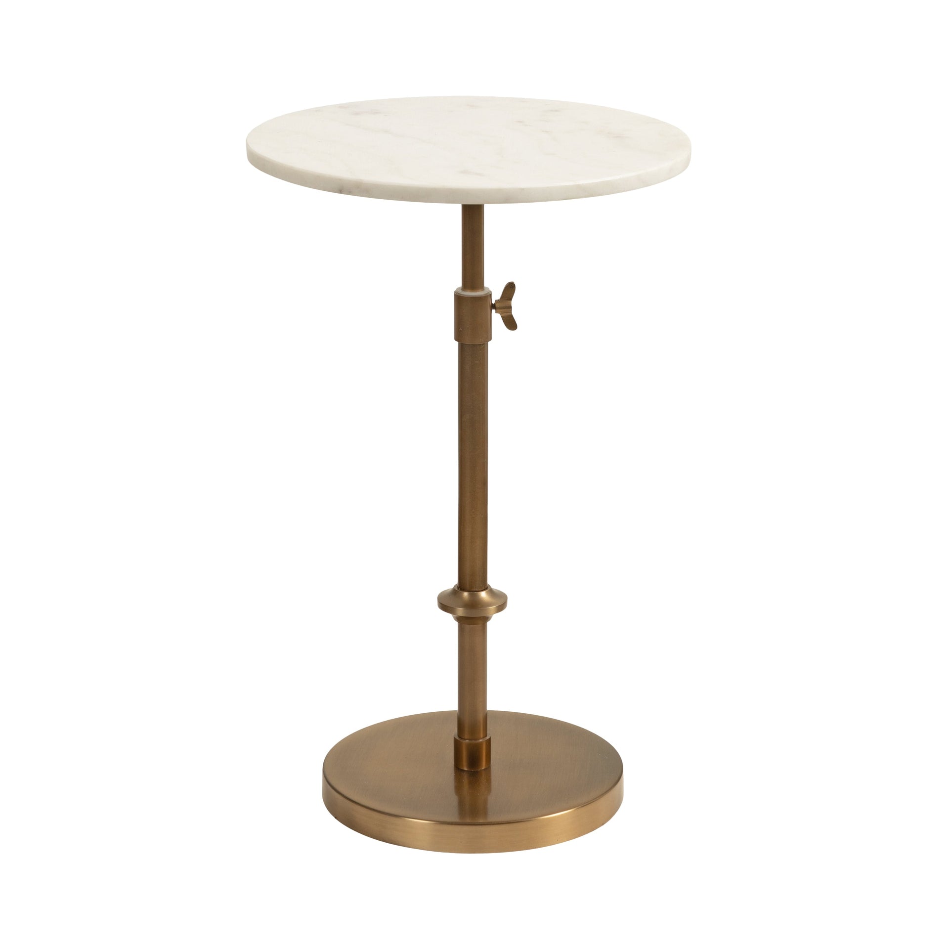 Engles Adjustable Marble Table and Plant Stand