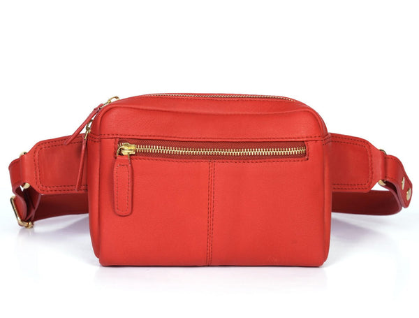 Manhattan - Leather Crossbody Fanny Bag