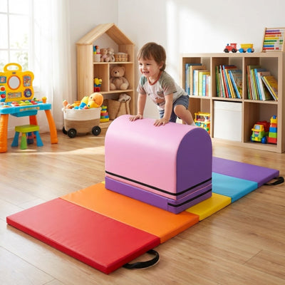 Yoga Set: Gymnastics Vaulting Box + Gymnastics Mat