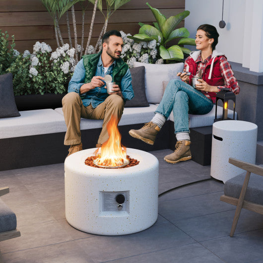 40 000 BTU Fire Pit Table Set with Hideaway Tank Holder