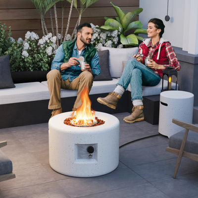 40 000 BTU Fire Pit Table Set with Hideaway Tank Holder