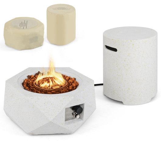 40 000 BTU Fire Pit Table Set with Stainless Steel Burner