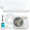 X-Pro 27000 BTU 2 Zone 24 SEER2 Mini Split AC with Heat Pump-9K + 12K