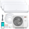 X-Pro 35000 BTU 3 Zone 22.5 SEER2 Mini Split AC with Heat Pump-9K + 12K + 18K