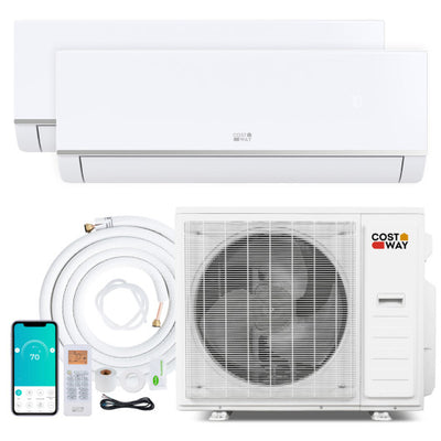 Blast Pro 38000 BTU 2 Zone 20 SEER2 Mini Split AC with Heat Pump-18K + 24K