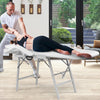 73 Inch Adjustable Massage Table with Backrest & Footrest