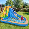 3-in-1 Inflatable Water Slide with Curved Slide and 680W Blower