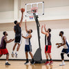 4.9-10 Feet Portable Basketball Hoop 10 Levels Adjustable with Fillable Base and Ball Storage