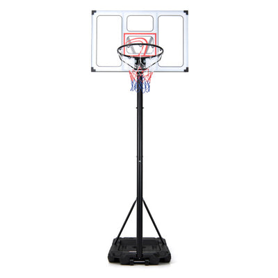 4.1-10 Feet Portable Basketball Hoop 18-Level Adjustable with Heavy Duty Fillable Base
