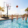 4.1-10 Feet Portable Basketball Hoop 18-Level Adjustable with Heavy Duty Fillable Base