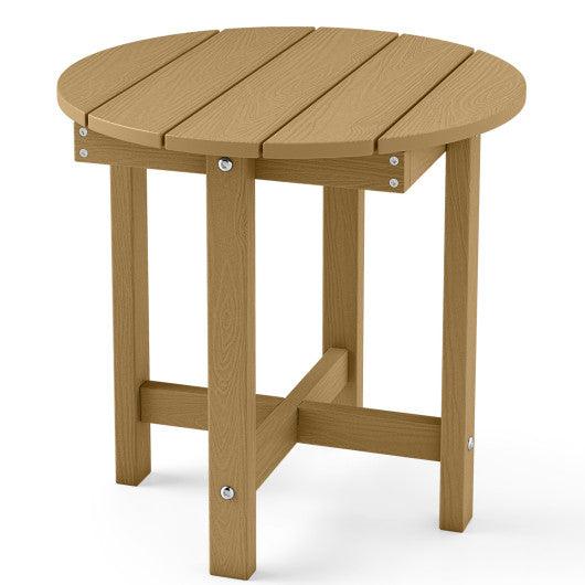 HIPS Adirondack Side Table with Weather-Resistant and Waterproof Top-Coffee