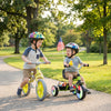 2-Piece Toddler Bike Set: Balance Bike & Tricycle with Basket