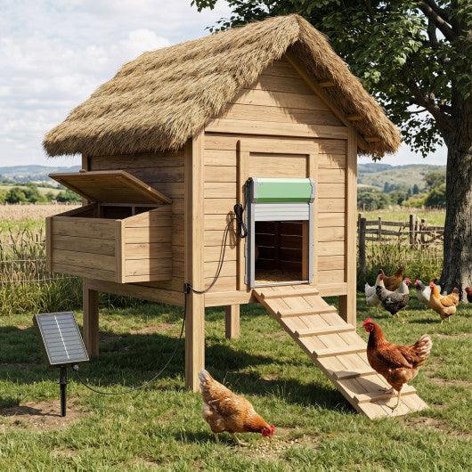 Automatic Chicken Coop Door with Remote Control and Light Sensor Timer