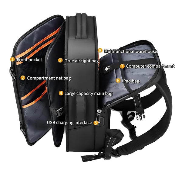 The Warrior™ Elite Backpack by Camel Mountain – 35L, Fits Up to 16