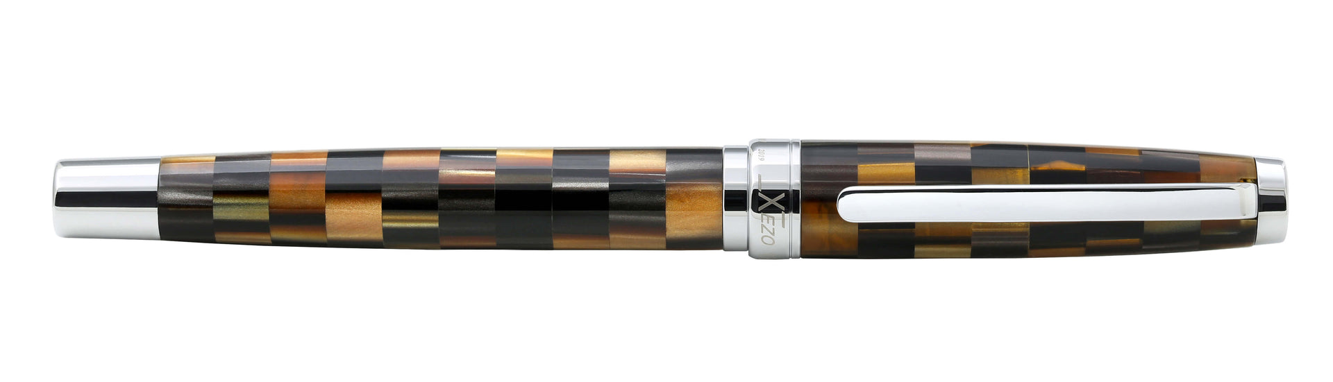 Urbanite Acrylic & Brass Fountain Pen (Fine Nib) - Woody Brown