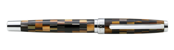 Urbanite Acrylic & Brass Fountain Pen (Fine Nib) - Woody Brown - Gifts for You 'n Me