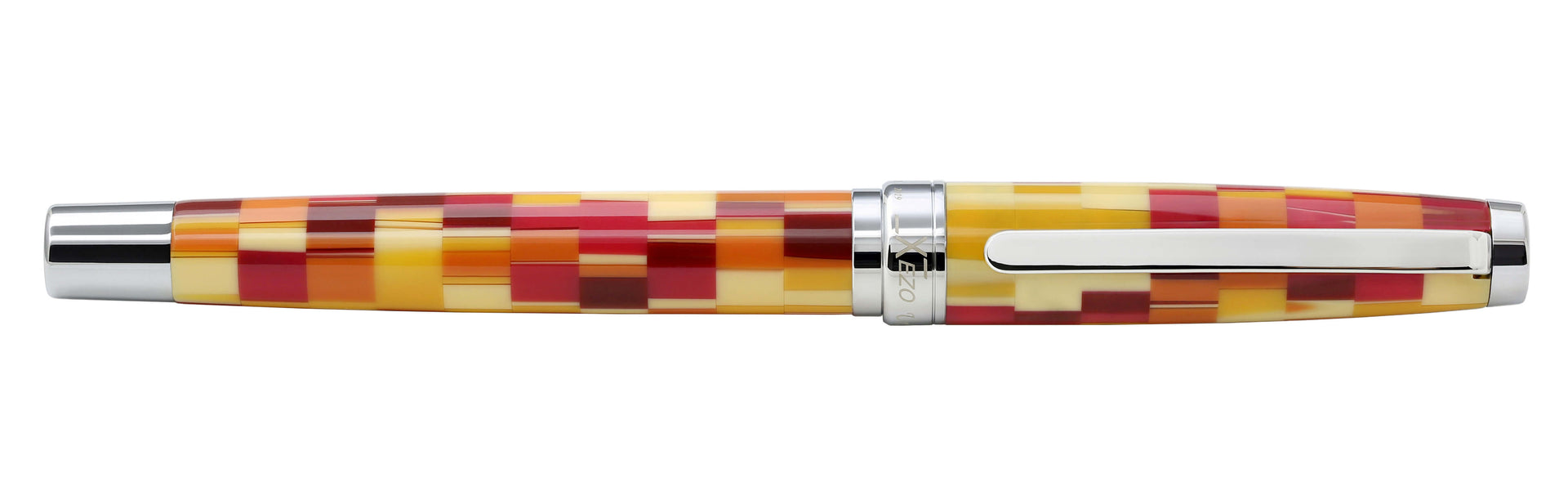 Urbanite Acrylic & Brass Fountain Pen (Medium Nib) - Retro Red