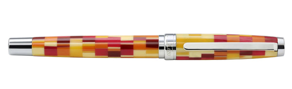 Urbanite Acrylic & Brass Fountain Pen (Medium Nib) - Retro Red - Gifts for You 'n Me