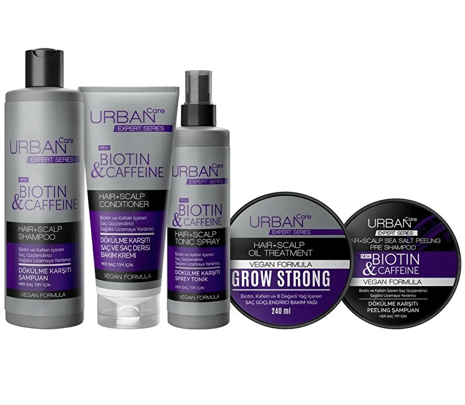 Urban Care Expert Biotin and Caffeine Anti Loss Set of 5