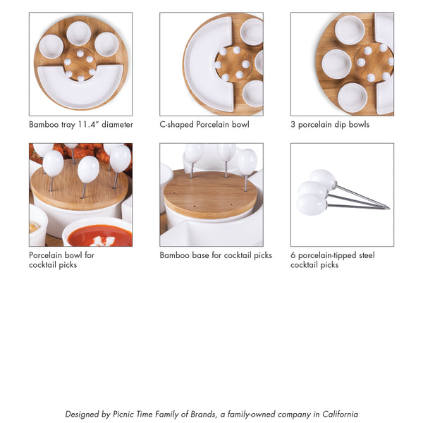 Symphony Appetizer Serving Tray Set Picnic Time Family of Brands