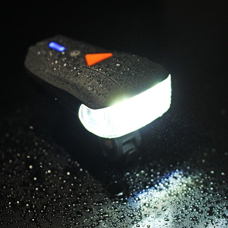 USB Rechargeable Headlight USB Flashlight Bike Bicycle 2LEDs 5modes Smart Sensor Super Bright Bike Light Front And Back Night Riding Spot lamp Electric Car Front Torch For Adults Kids Men Women