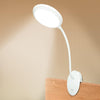 USB Rechargeable Led Clamp Desk Lamp Gooseneck Touch Dimming Clip On Reading Light For Book Bed and Computer 3 Color Modes Decorative Table Lamp Cute Study Lamps for Bedroom Décor
