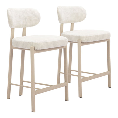 Aurea Counter Stool (Set of 2) Light Gray