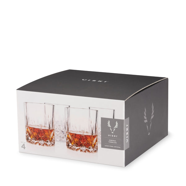 Admiral Crystal Tumblers Set of 4