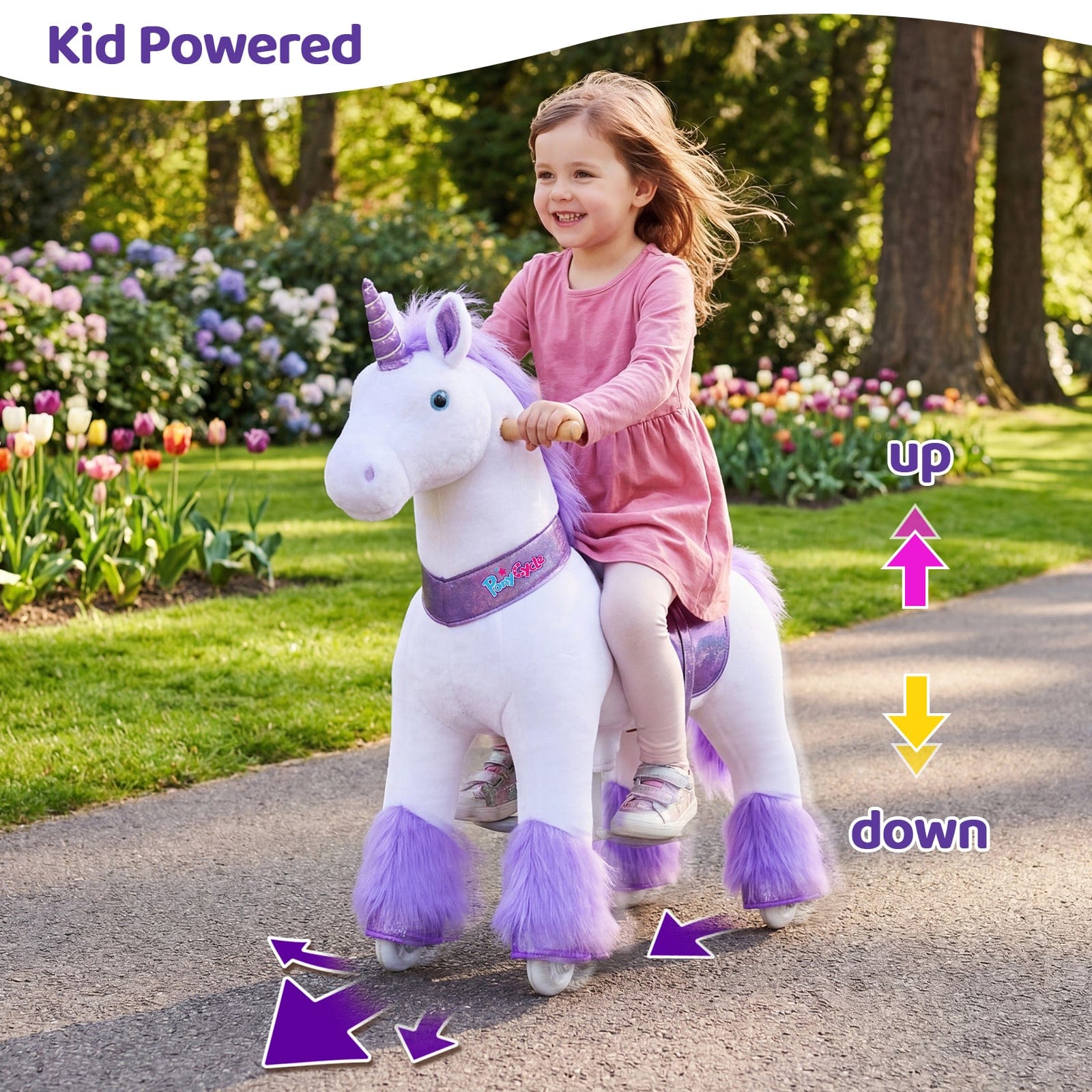 Model U® Unicorn Ride-On Toy Age 4–7 – Purple