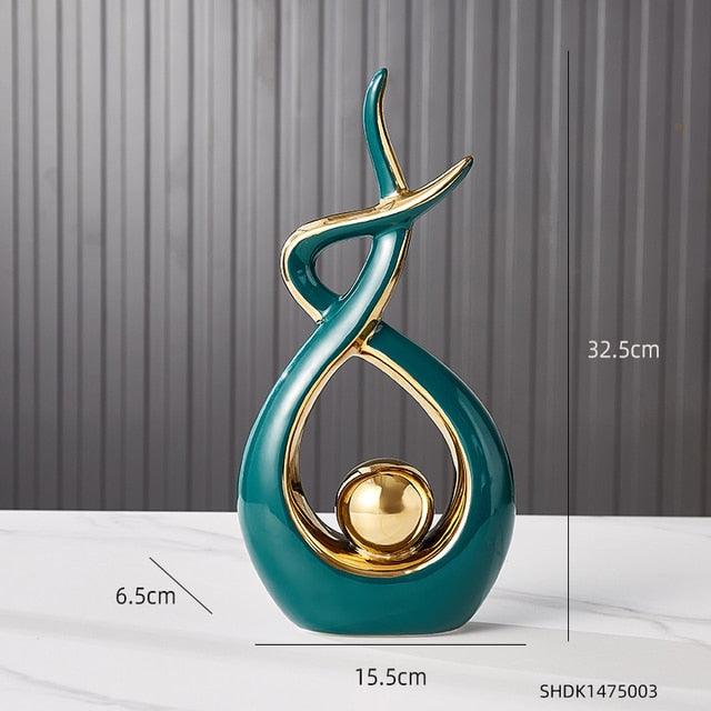 Abstract Sculpture Ceramic Statue Home Décor Figurines